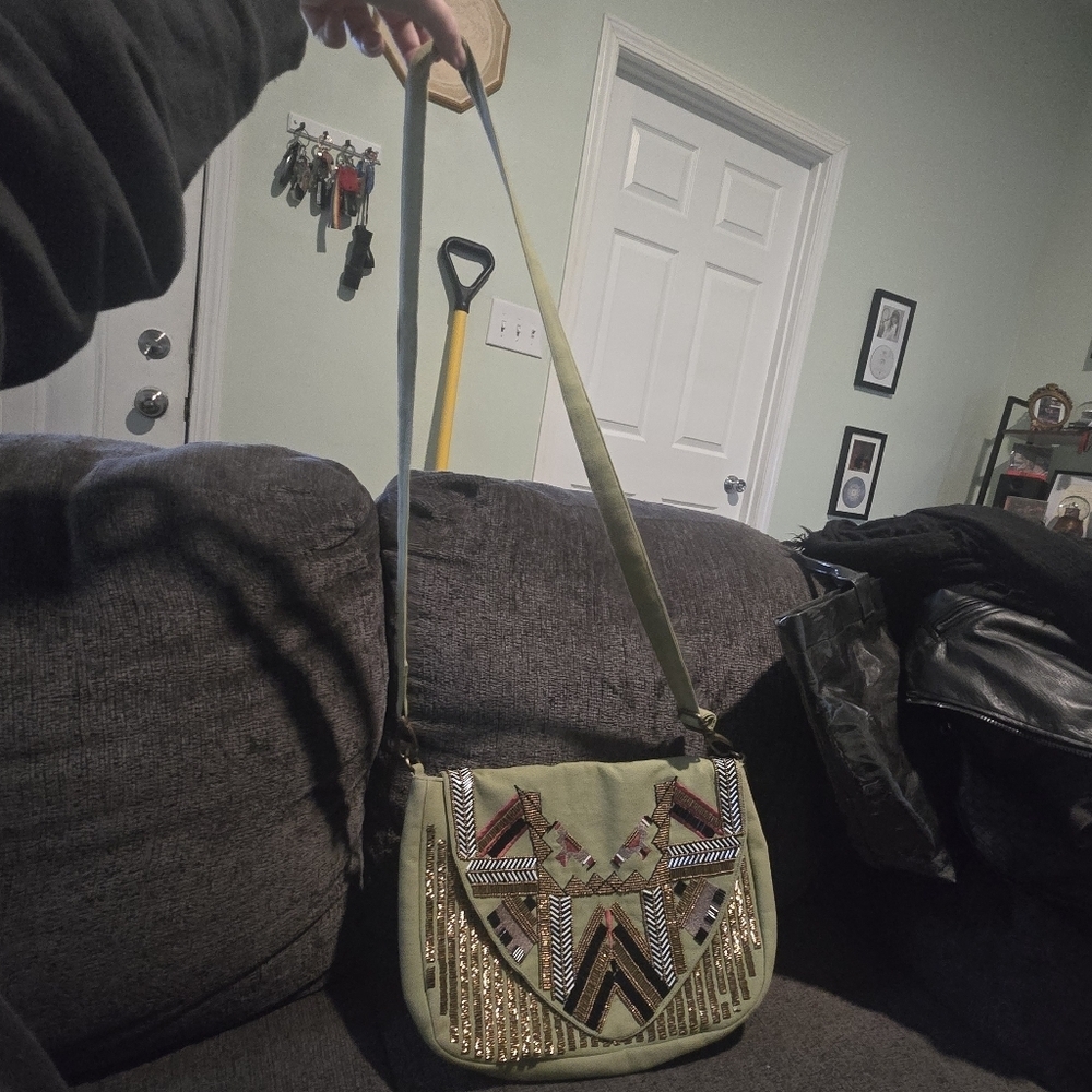 Noonday Collection | Beaded Messenger Bag View 6